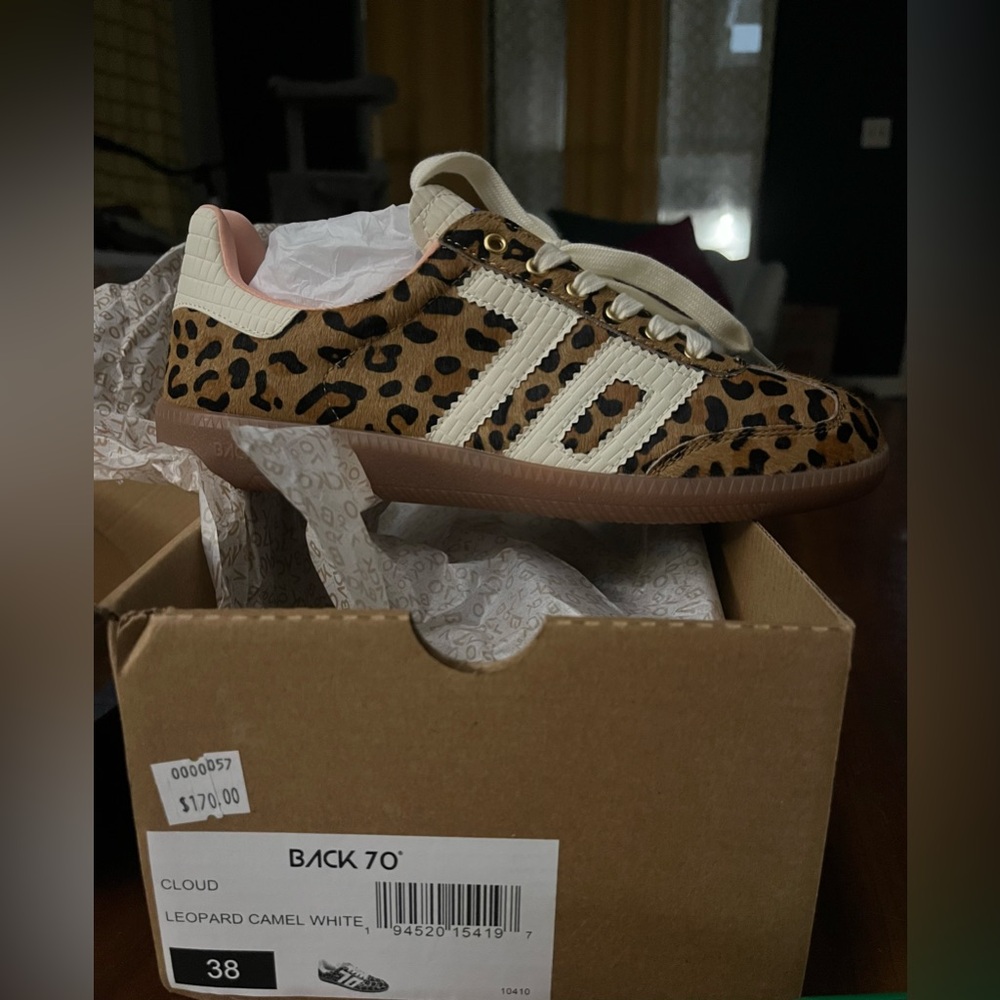 Back70 leopard camel sneakers Cheetah shoes